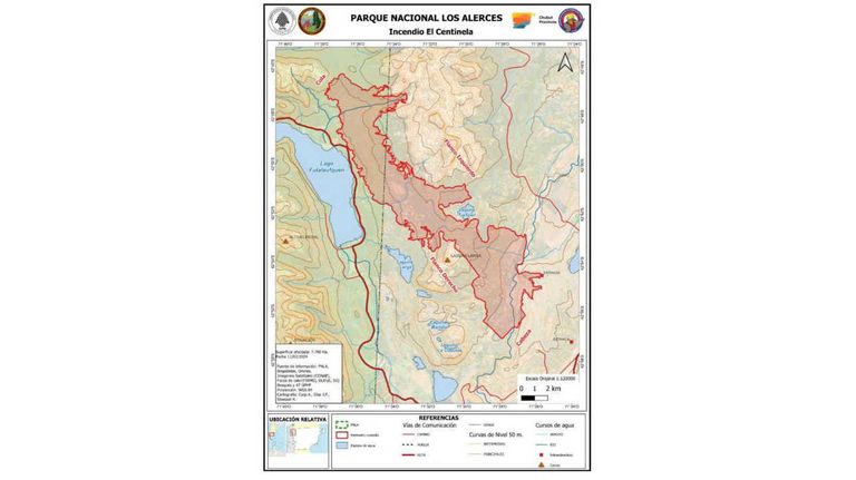 Incendio del Parque Nacional Los Alerces 20240212
