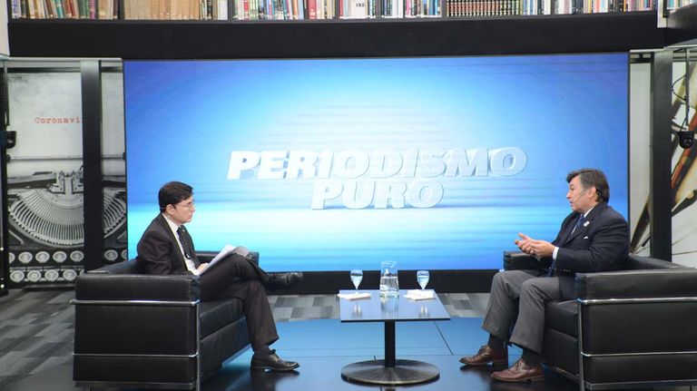 Daniel Pelegrina, en la entrevista con Jorge Fontevecchia.