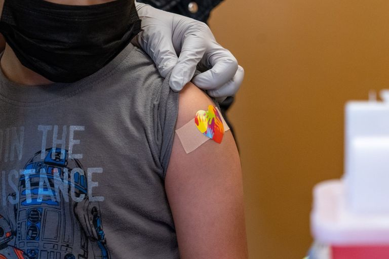 A Covid-19 Vaccination Clinic As Massachusetts Omicron Surge Slows Down
