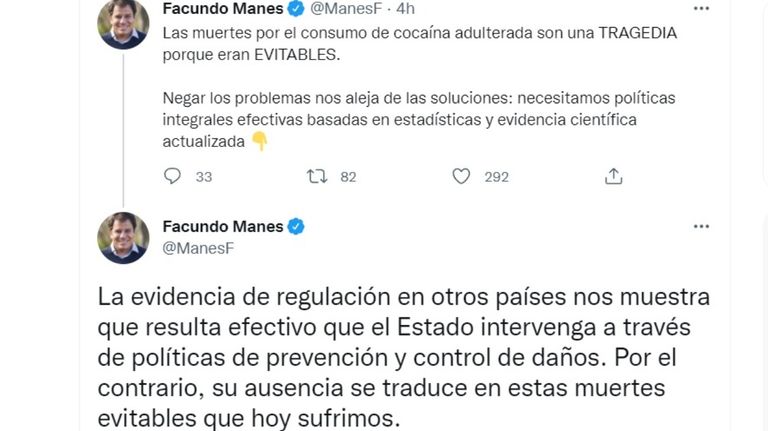 Facundo Manes cocaina