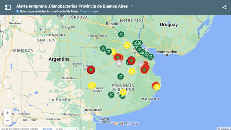 Alerta por cianobacterias