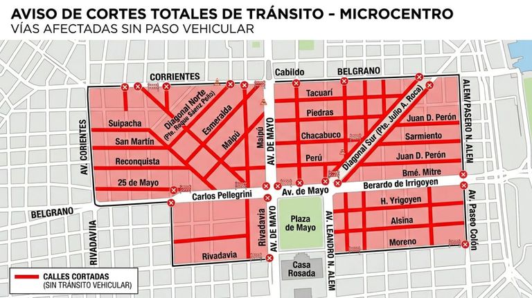 Mapa cortes CABA