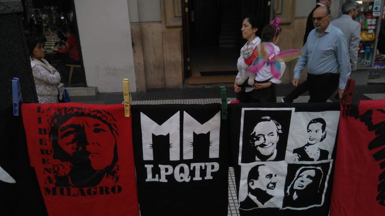 La manifestación llega a Av de Mayo y 9 de Julio 09242018