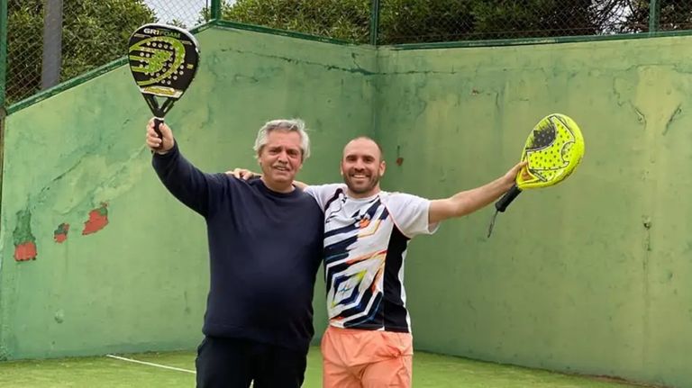 Alberto Fernández y Martín Guzmán, en tiempos más felices.