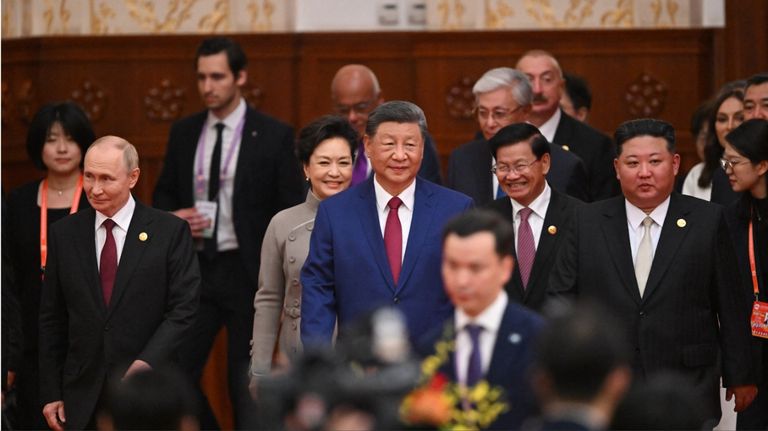 Xi Jinping, Kim Jong Un y Vladimir Putin 20250902