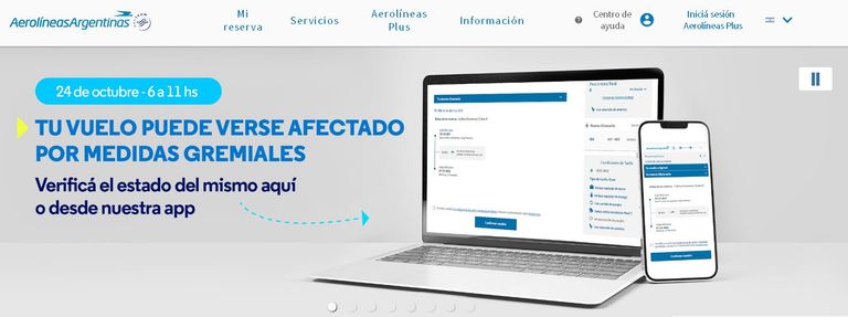 Paro en Aerolíneas Argentinas