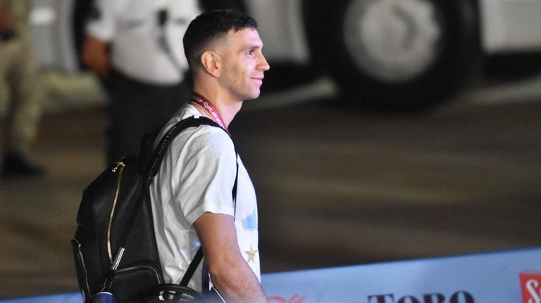 La llegada de la Selección argentina a Ezeiza