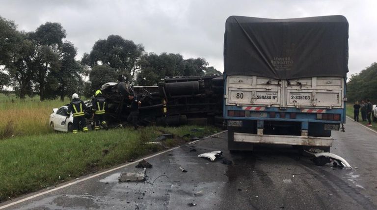 choque fatal en Carmen de Areco