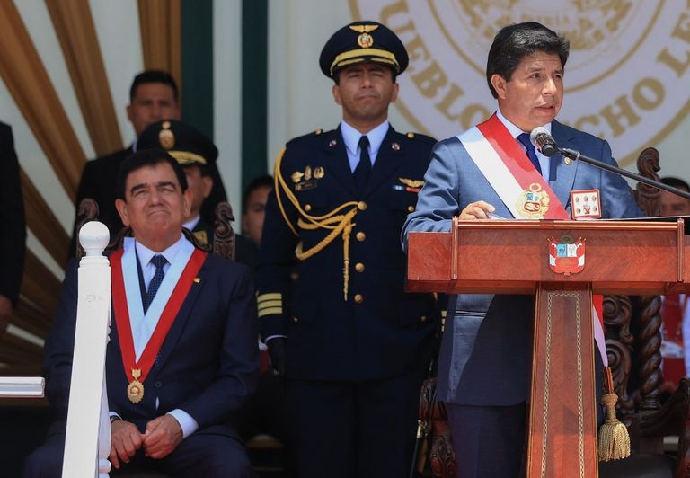 Pedro Castillo, presidente de Perú