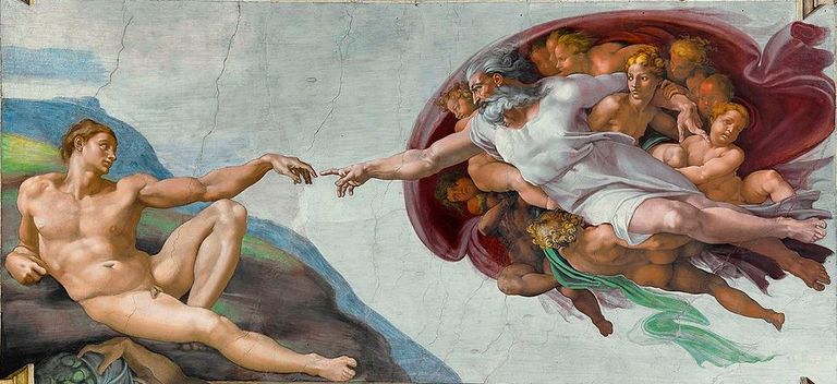 Capilla Sixtina, bóveda pintada por Miguel Angel