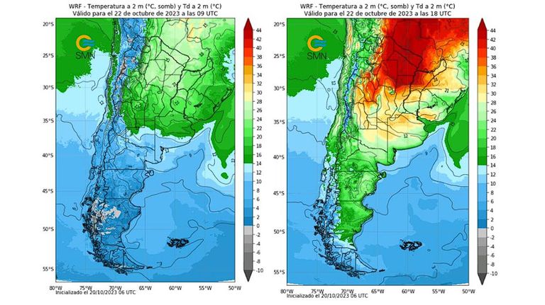 Pronóstico del tiempo domingo 22 de octubre