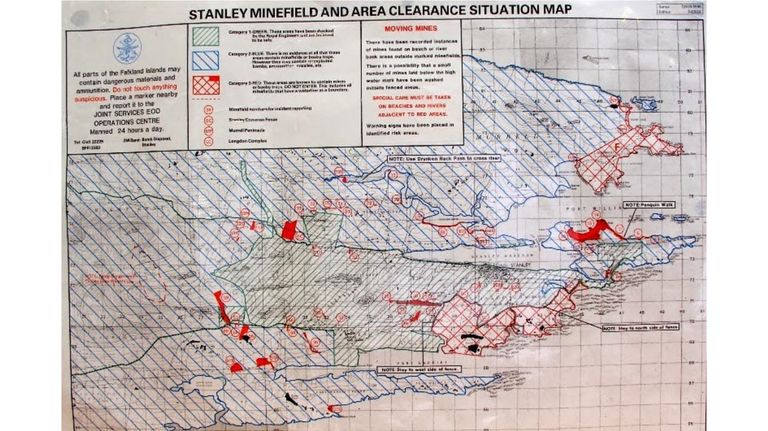Minas antipersonales en las Islas Malvinas