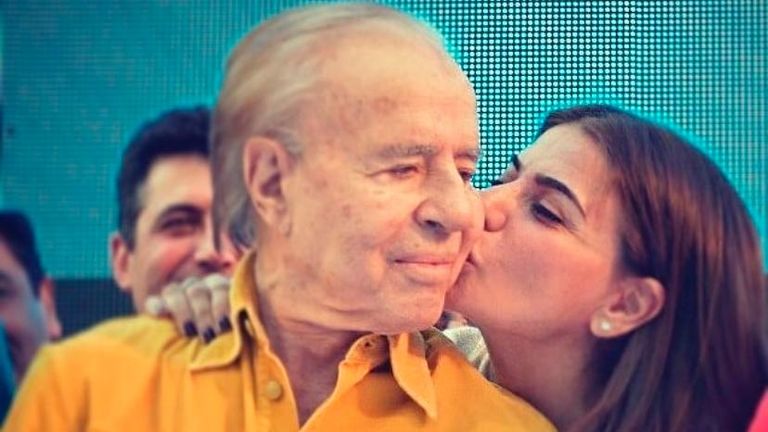Zulemita y Carlos Menem