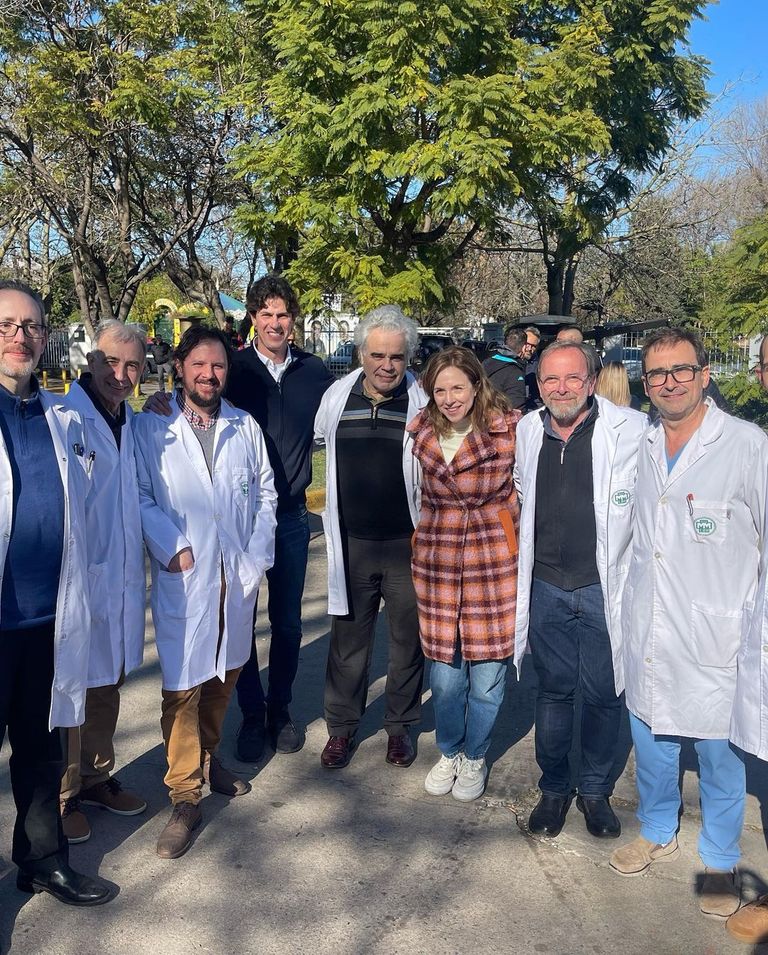 Carla Peterson se sumó a la campaña de Martín Lousteau en Liniers