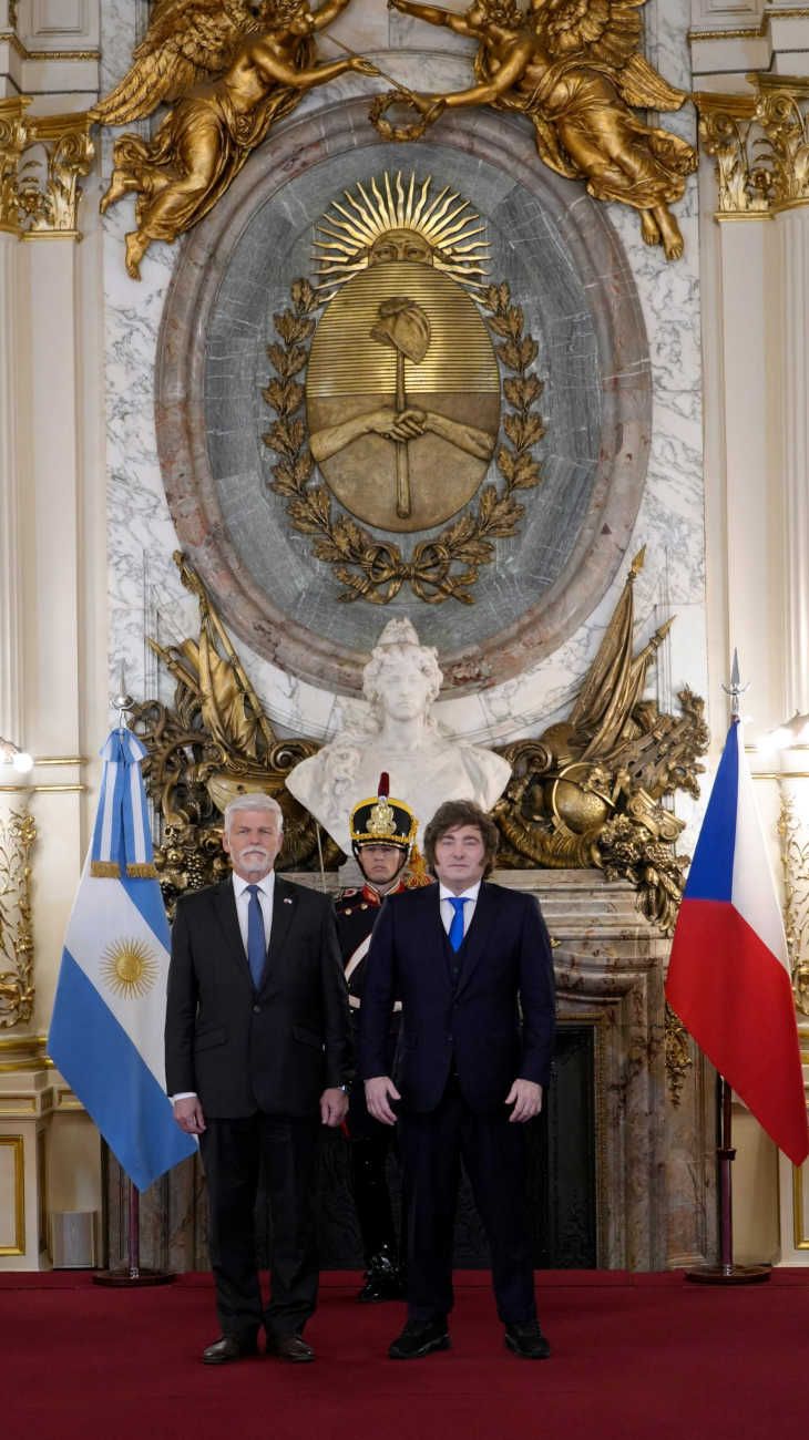 El Presidente Javier Milei recibió en Casa Rosada al Presidente de la República Checa, Petr Pavel 20260414