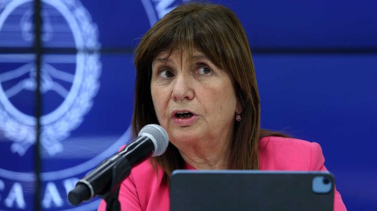 La ministra de seguridad, Patricia Bullrich 20231214