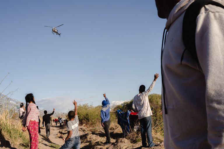 Migrants At The US-Mexico Border As Texas Immigration Law Returns To Court
