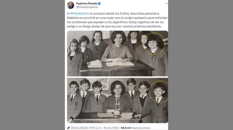 Mensaje de Federico Pinedo