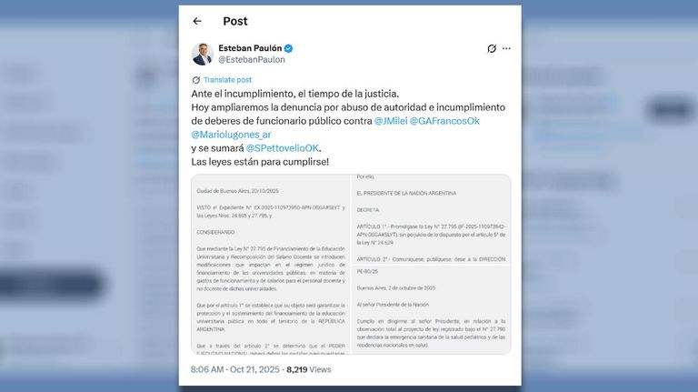 Posteo Esteban Paulón 21102025