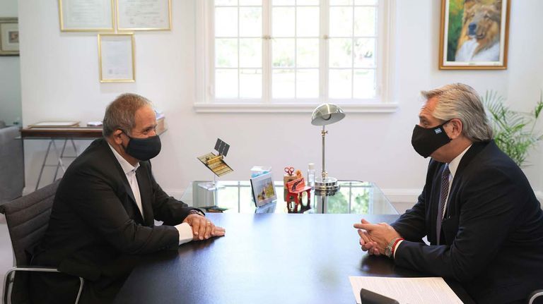 Alberto Fernández y Sergio Palazzo-20210623