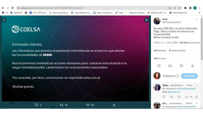 Problemas con las transferencias.