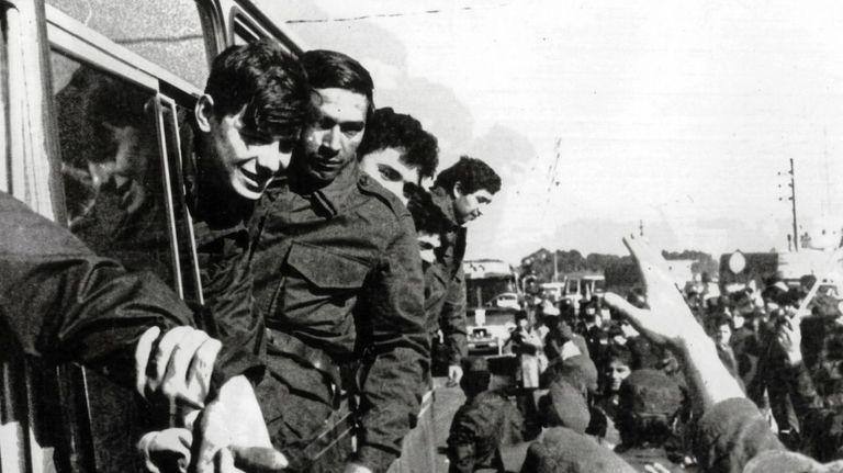 Marcelo Rosasaco vuelve de la guerra de Malvinas