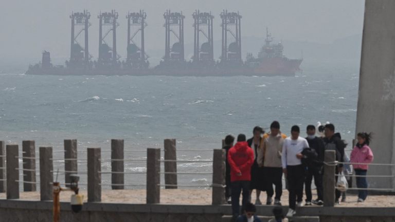 Los ejercicios militares de China entrenando en las costas de Taiwán preocupan al gobierno de la isla.