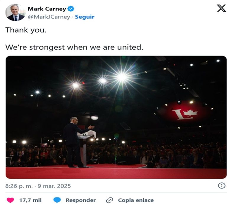 Tuit de Mark Carney