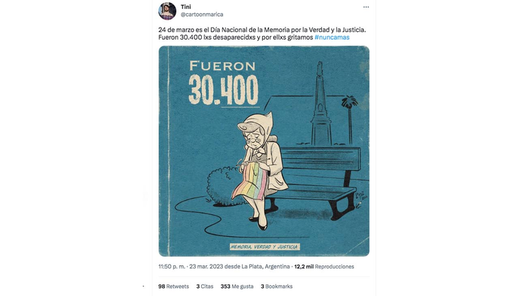 Nunca Más es tendencia en Twitter 