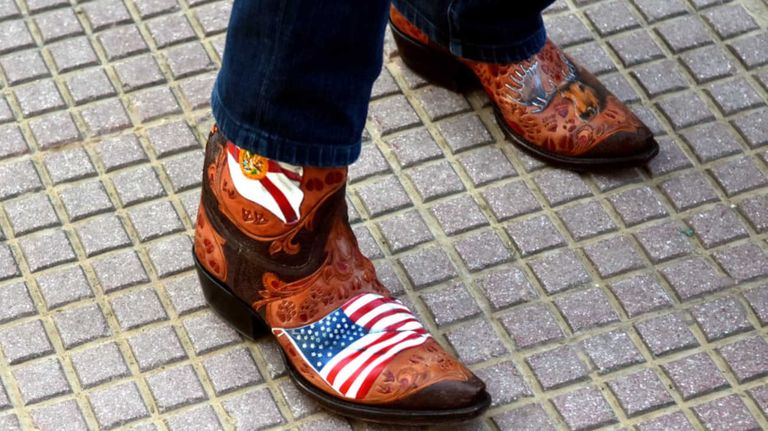 Rodeo organizado por la Embajada de USA, en La Rural