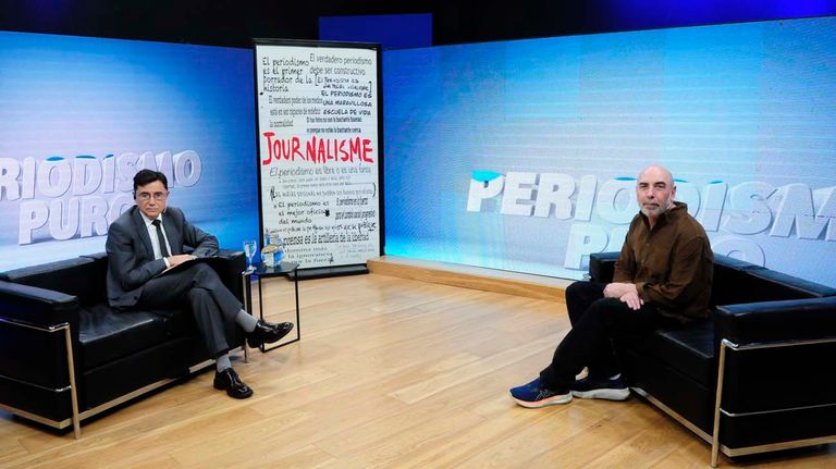 Ernesto Calvo, con Jorge Fontevecchia en Periodismo Puro.