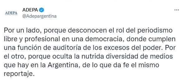 El mensaje de ADEPA contra Zaffaroni.