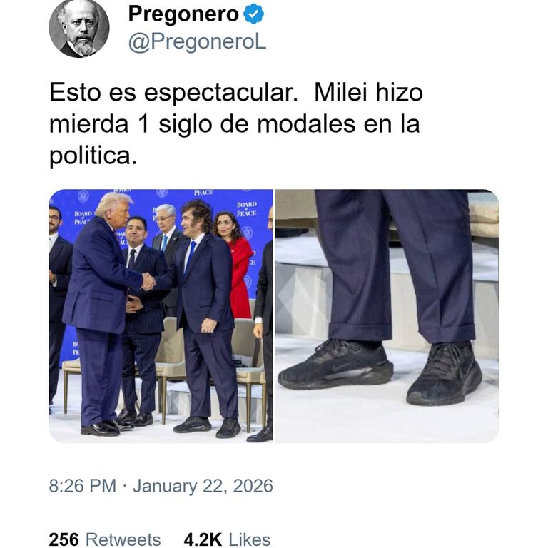 Memes sobre zapatillas de Milei 14