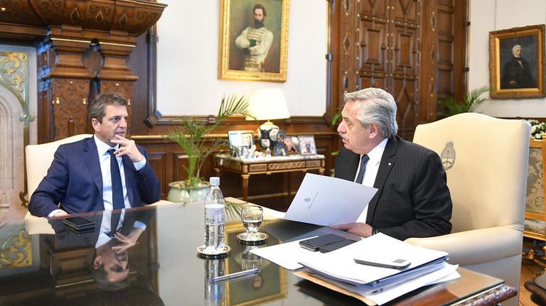 Alberto Fernandez Y Sergio Massa reunión 20220913