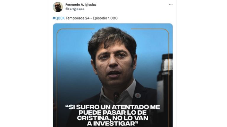 Incidente Kicillof tuits 20230601