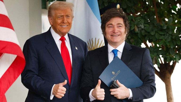 Donald Trump y Javier Milei