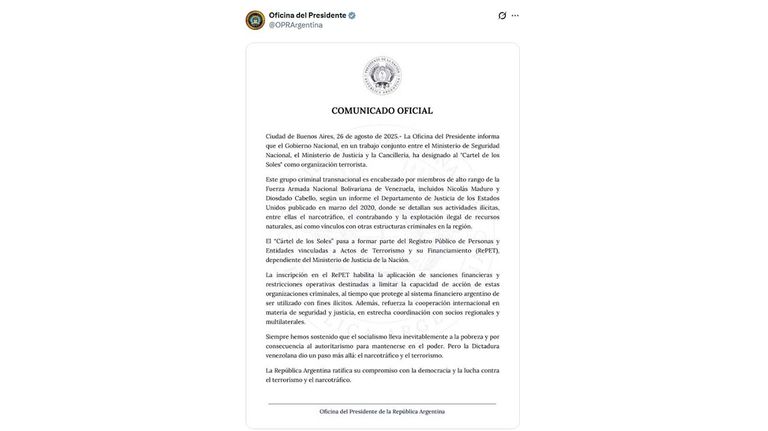 Comunicado Cancilería 12012026