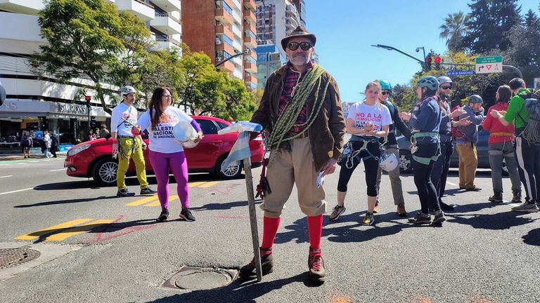 Protesta por palestra escalada septiembre 2025