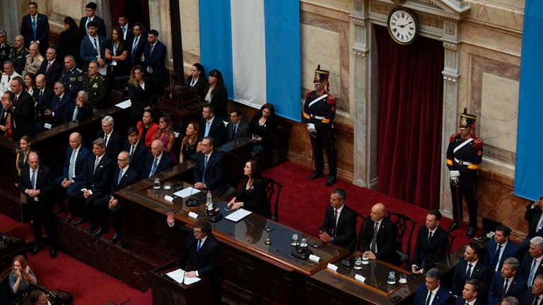 El Presidente Javier Milei apertura Congreso 01032026