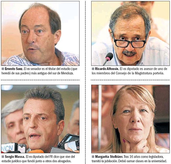 Políticos sin funciones. Infografía.
