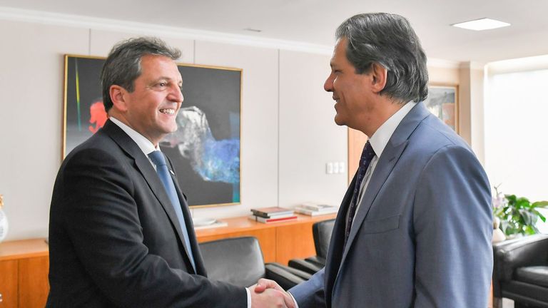 Sergio Massa y Fernando Haddad