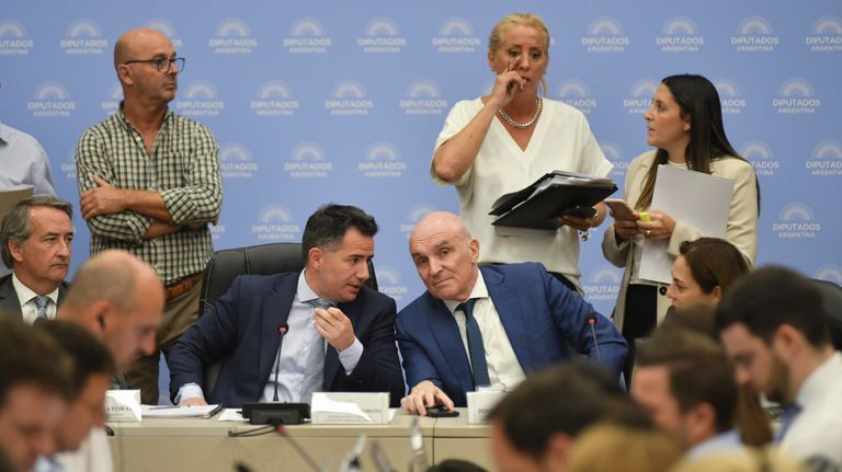 El plenario de comisiones de la Ley Ómnibus