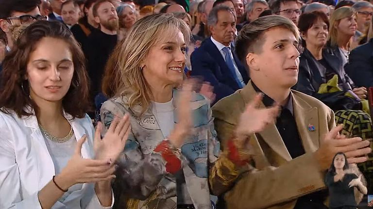 Malena Galmarini, Tomás y Milagros Massa