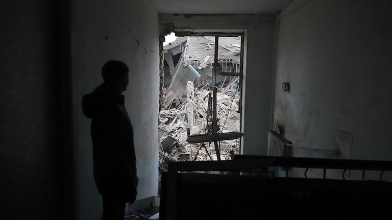 Maternidad bombardeada en la ciudad de Vilniansk (Ucrania) 20221123
