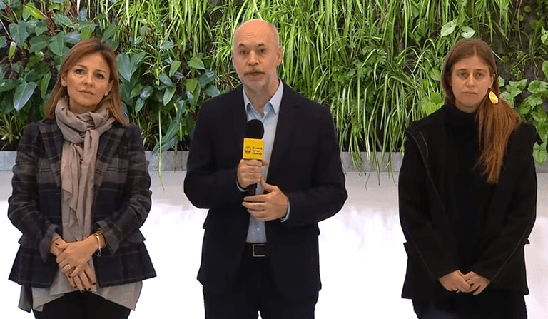 Larreta y funcionarios