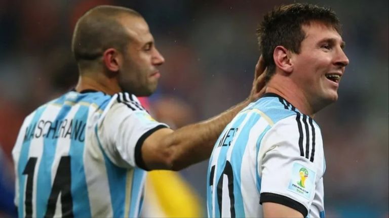 Mascherano en Brasil 2014
