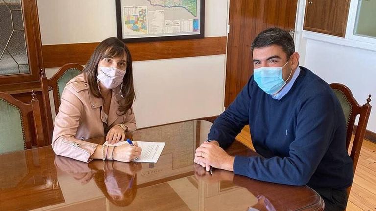 La fórmula del oficialismo: Pablo Daniel Bensusán y María Luz Alonso.