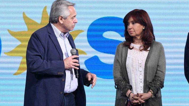 Alberto Fernández y Cristina Fernández