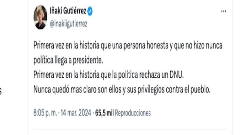 Repercusiones tras el rechazo del DNU en el Senado 20240314