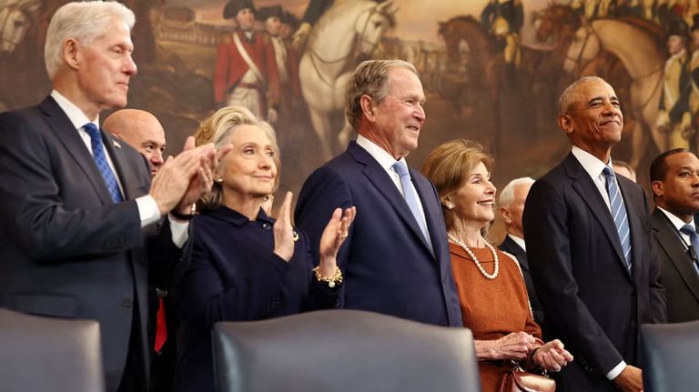 Expresidentes estadounidenses en la jura de Donald Trump
